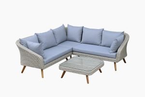 Deep Seating Wicker Round Sofa Set