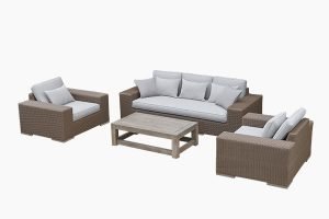 Natural colors rattan furniture suitable choice for your garden