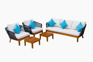 Garden furniture set color mixed style