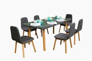 Garden PE wicker dining set