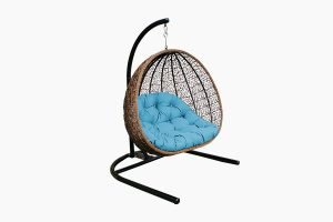 Poly rattan outdoor hanging chair