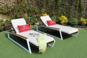 2018 summer wickercollection sun lounger