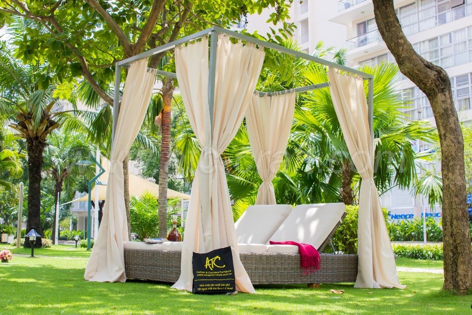 Dreamy outdoor wicker bed by ATC Furniture