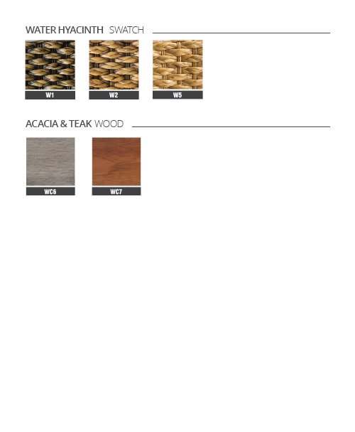 Home accessories water hyacinth and woods material by ATC Furniture