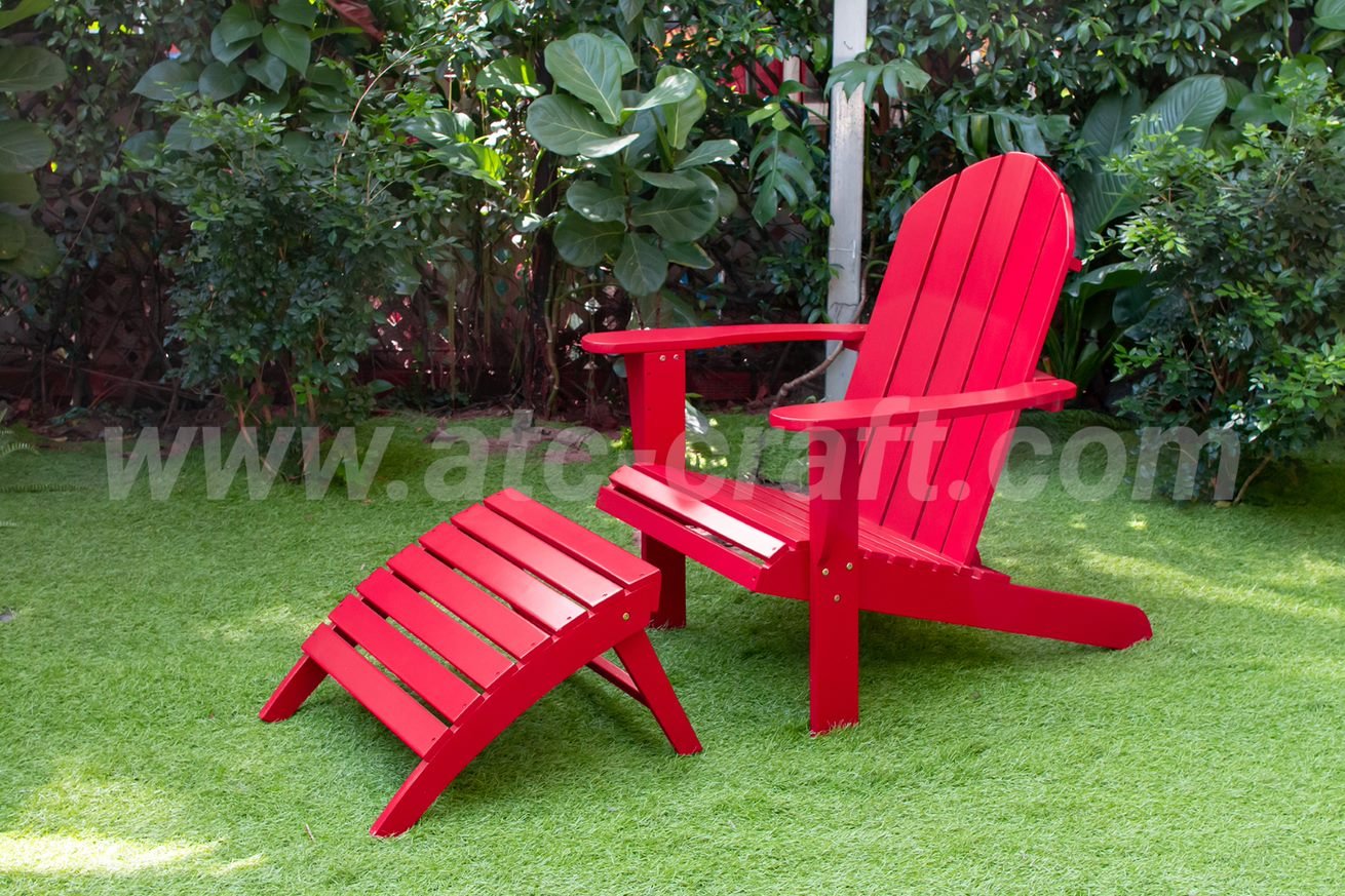 outdoor wooden muskoka chair for balcony