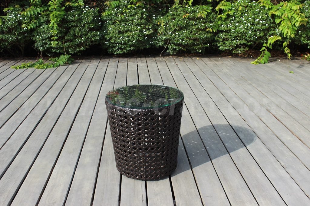 Outdoor chocolate sofa set with poly rattan by ATC Furniture - Cafe Table