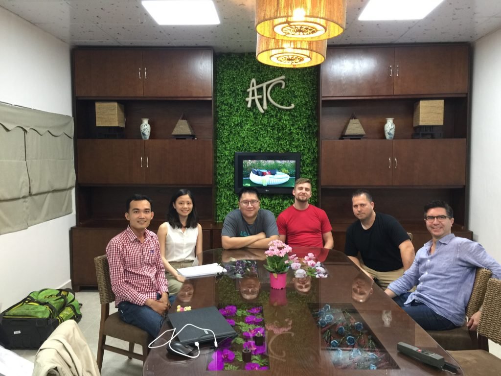 Foreign partners visit the factory ATC Furniture Company