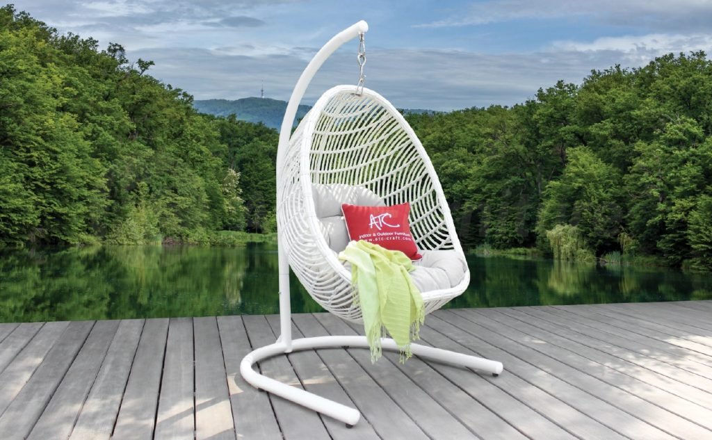 Outdoor egg swing chair