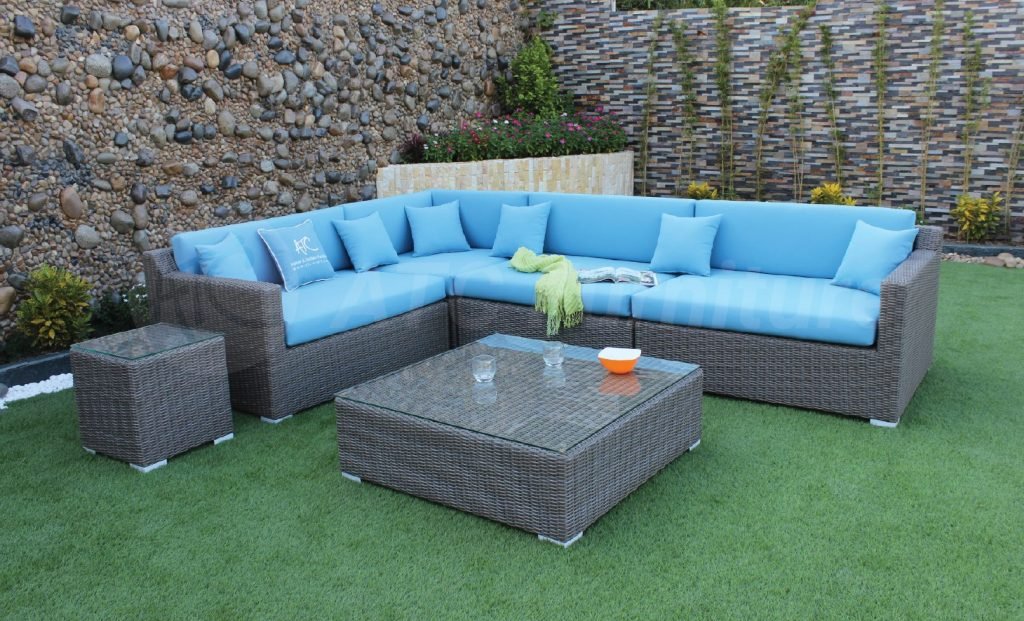 Garden L shaped corner sofa set