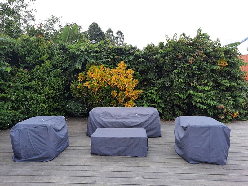 A product cover can effectively shelter your rattan furniture set against dust, UV rays, and moisture